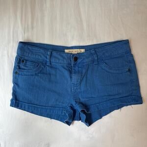 blue vintage forever 21 raw hem denim shorts y2k festival size 29